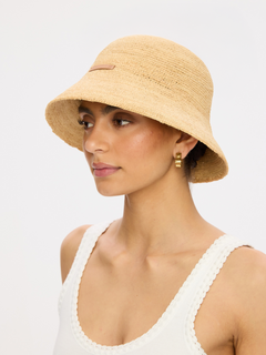 Bobbi Raffia Bucket Hat