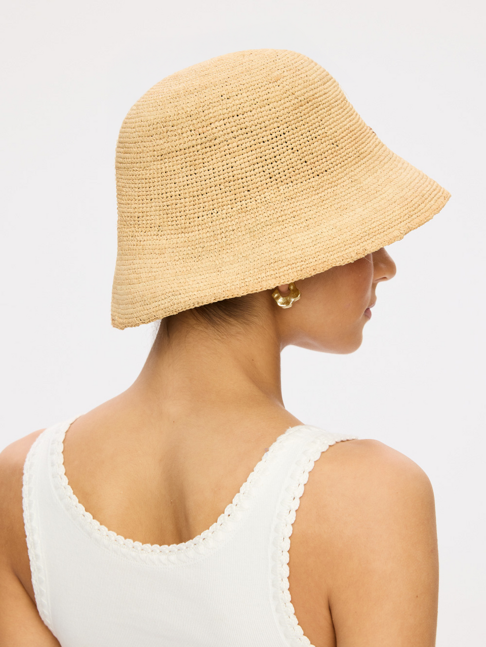 Bobbi Raffia Bucket Hat