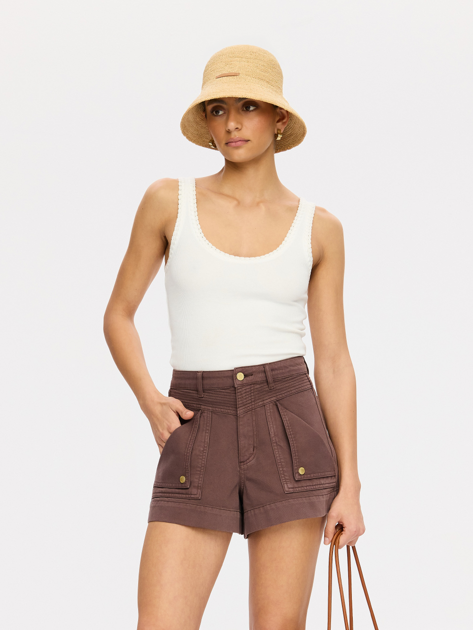 Bobbi Raffia Bucket Hat
