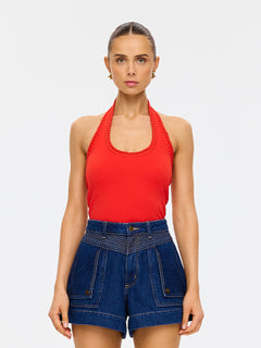 Rhea Halter Top