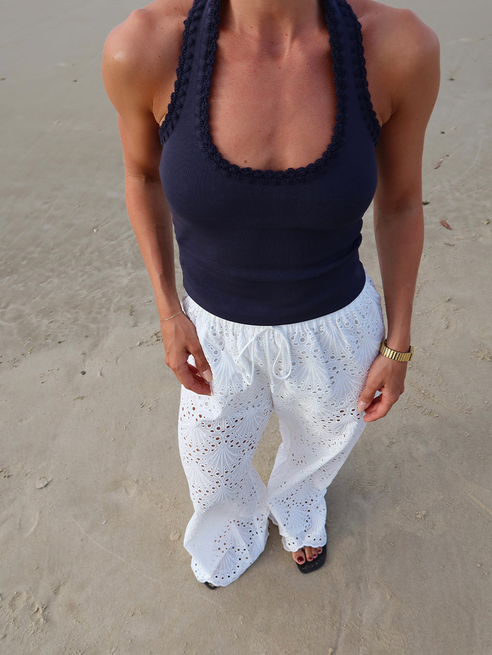 Rhea Halter Top