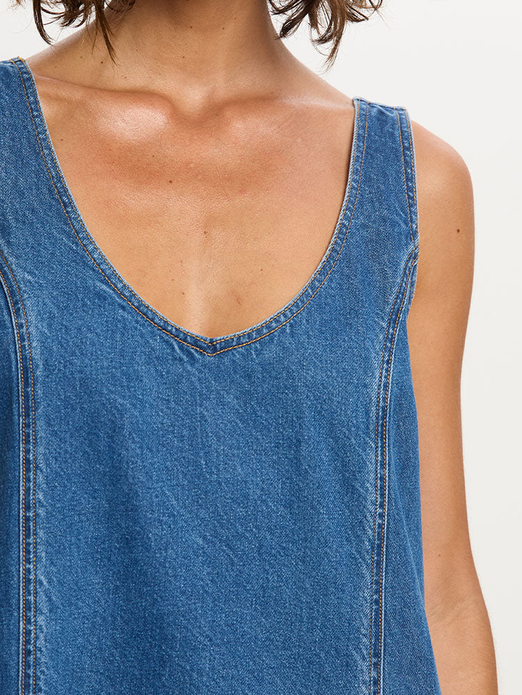 Ilaria Denim Dress Detail 05