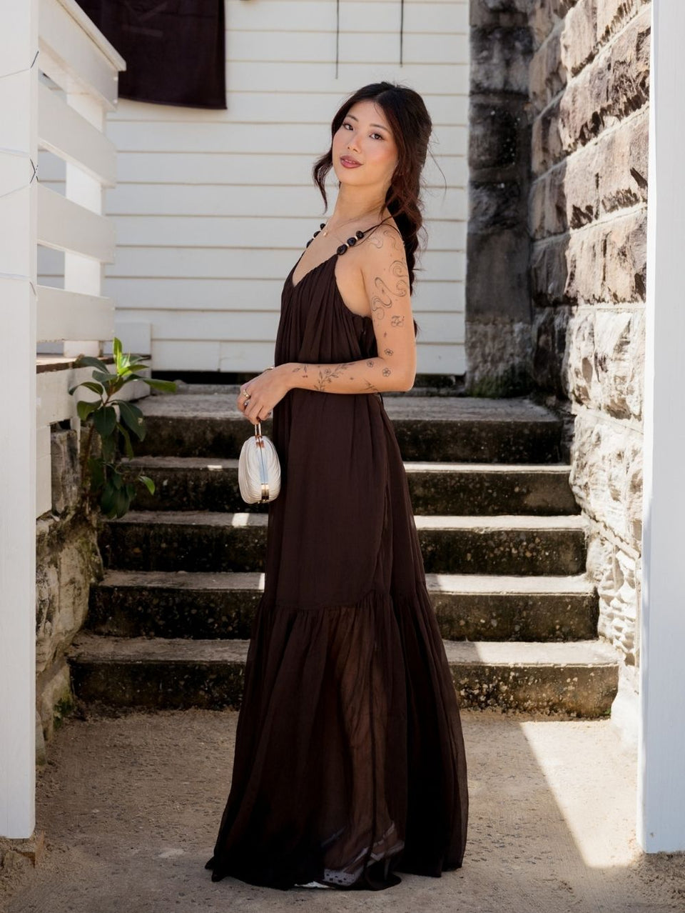 Sora Cami Trapeze Maxi Dress