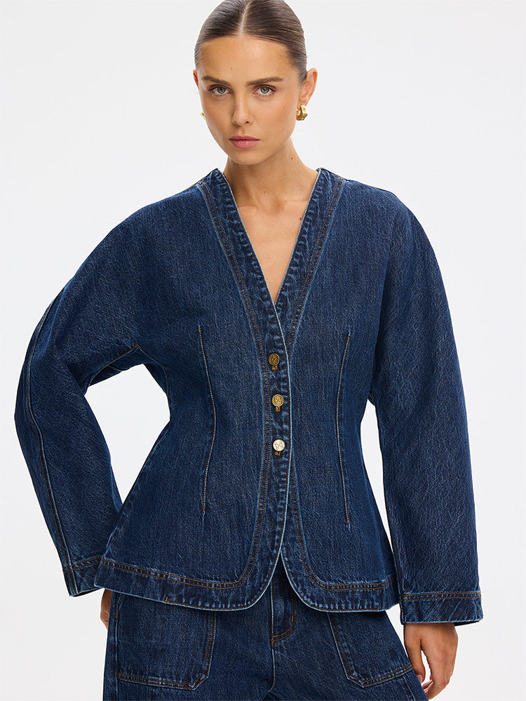Jessica Denim Barrel Jacket