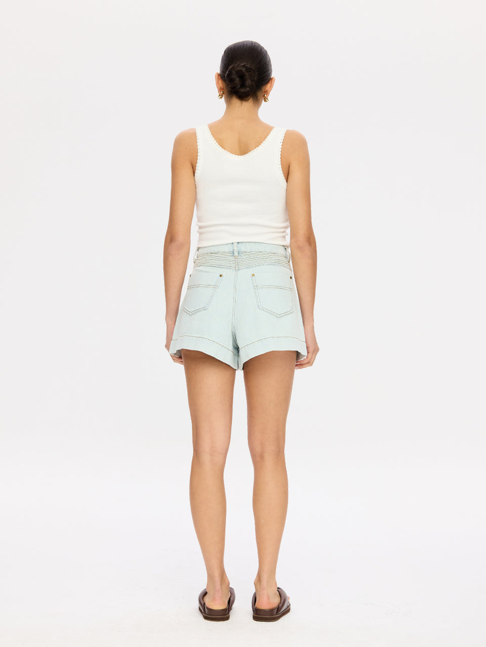 Celene Denim Short - Pale Blue