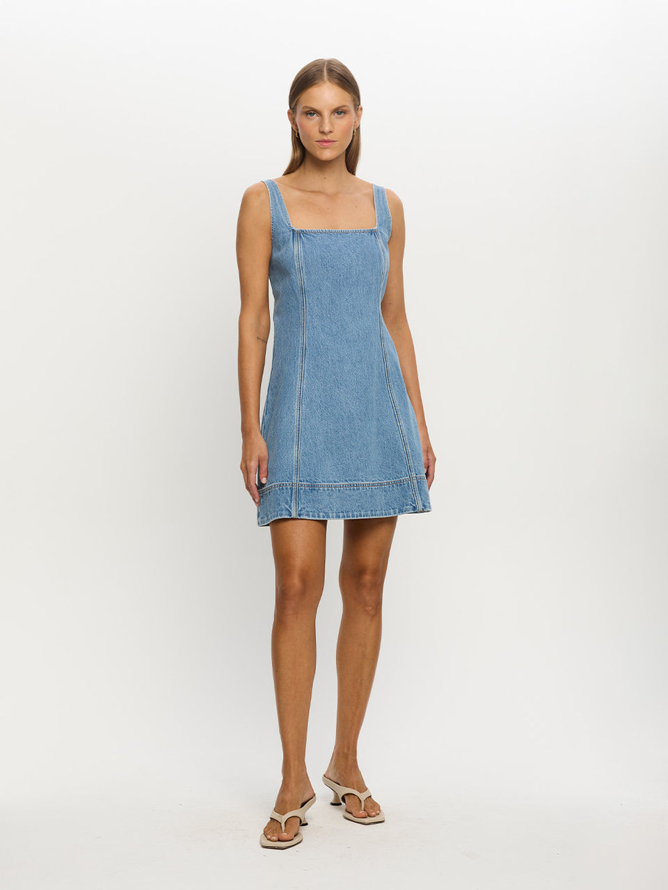 Oriana Denim Dress Front 01